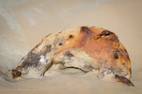 Rusty relics at Wreck Bay