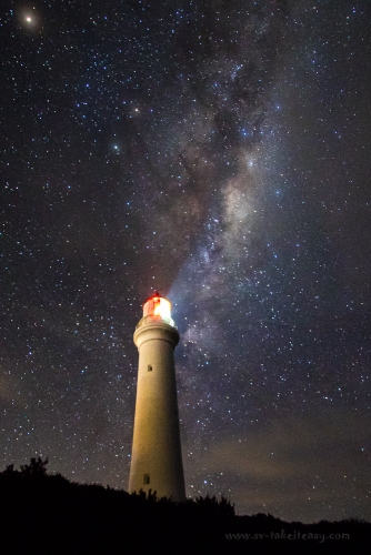Milky Way and Aireys Inlet Lighthouse
